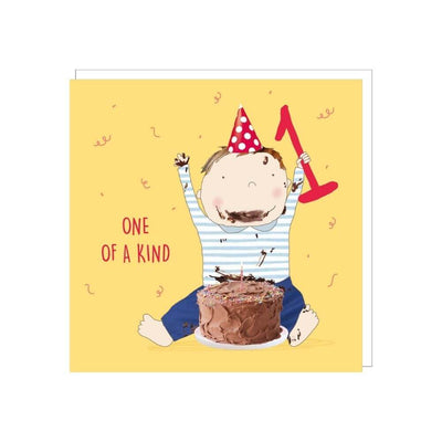 Age 1 - 1 of Kind (Blue) Birthday Card-Baby Gifts-Toys-Mornington Peninsula