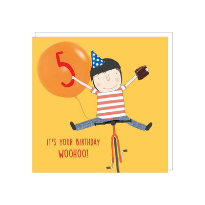 Age 5 - It's Your Birthday Woohoo Card-Baby Gifts-Toys-Mornington Peninsula