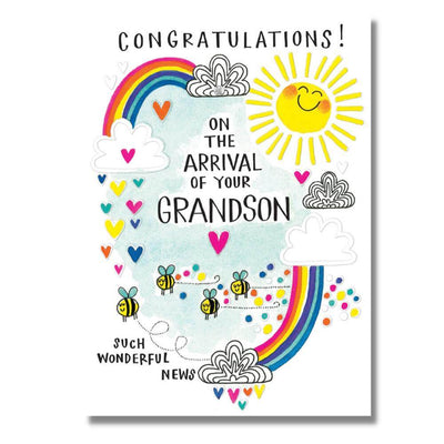 Congratulations Grandson Card-Baby Gifts-Baby Clothes-Toys-Mornington-Balnarring