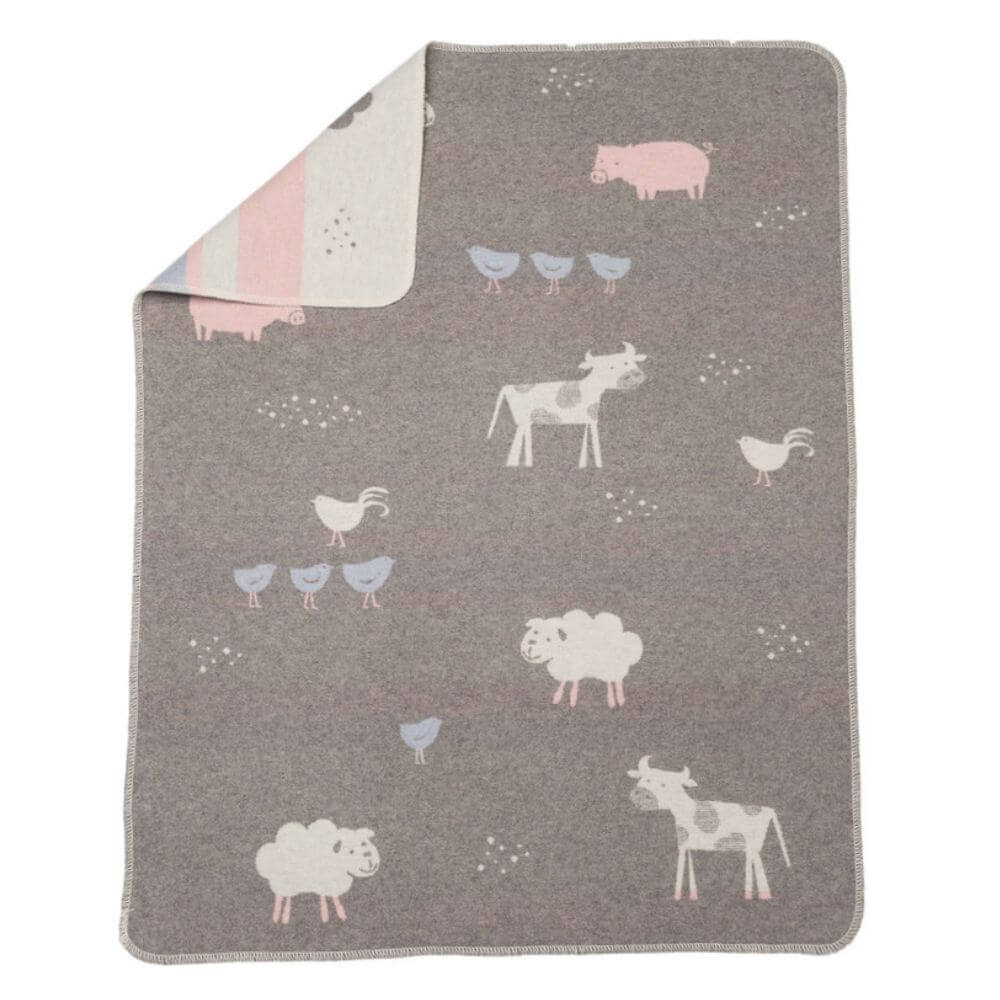 David Fussenegger Farm Animals Blanket Baby Gifts Australia