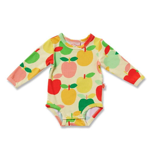 Halcyon Nights A is for Apple Long Sleeve Bodysuit
