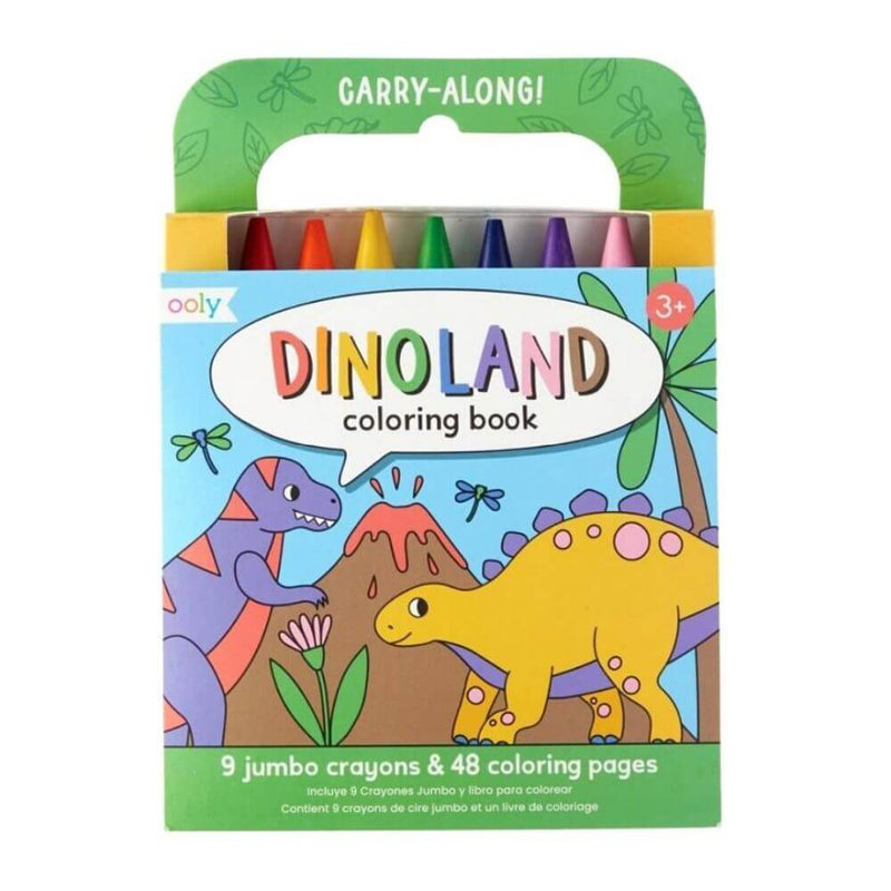 Ooly Dinoland Carry Along Colouring Book Set-baby gifts-kids toys-Mornington Peninsula