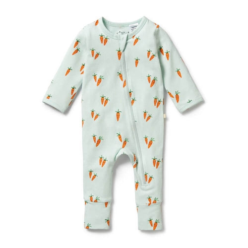 Wilson + Frenchy Cute Carrots Zipsuit