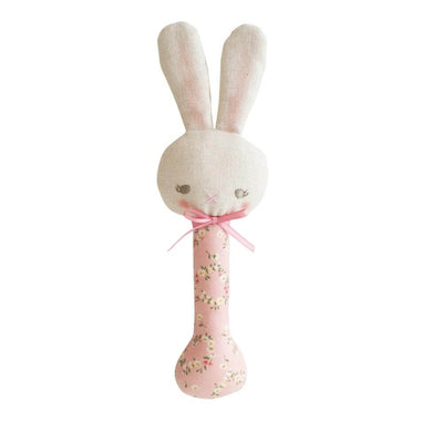 Alimrose Posy Heart Bunny Stick Rattle-The Enchanted Child
