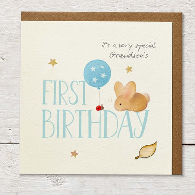 Age 1 - Special Grandson Birthday Card-Baby Gifts-Toys-Mornington Peninsula