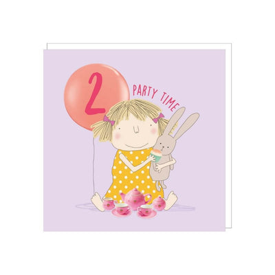 Age 2 - Party Time Birthday Card-Baby Gifts-Toys-Mornington Peninsula