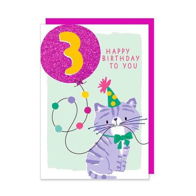 Age 3 Birthday Card: Cats-Baby Gifts-Toys-Mornington Peninsula
