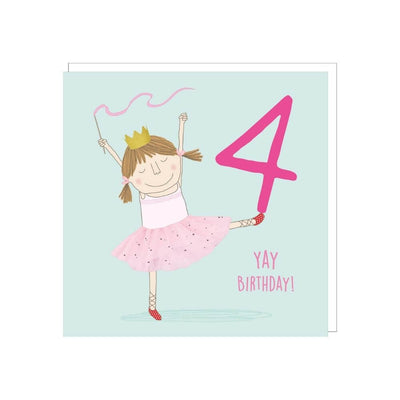 Age 4 - Yay Birthday Card-Baby Gifts-Toys-Mornington Peninsula