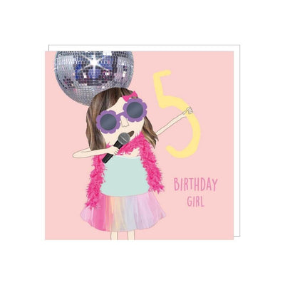 Age 5 - Birthday Girl Card-Baby Gifts-Toys-Mornington Peninsula