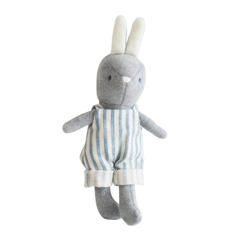 Baby Gifts-Baby Clothes-Toys-Mornington-Balnarring-Alimrose Baby Benny Bunny, Chambray Stripe-The Enchanted Child