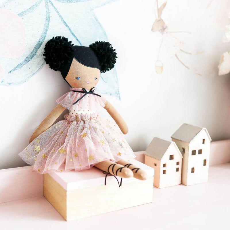Baby Gifts-Baby Clothes-Toys-Mornington-Balnarring-Alimrose Blush Gold Star Celine Doll-The Enchanted Child