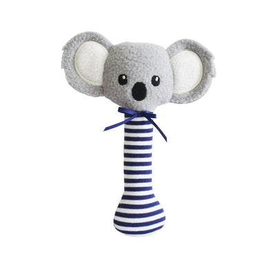 Baby Gifts-Mornington-Balnarring-Alimrose Navy Koala Stick Rattle-The Enchanted Child