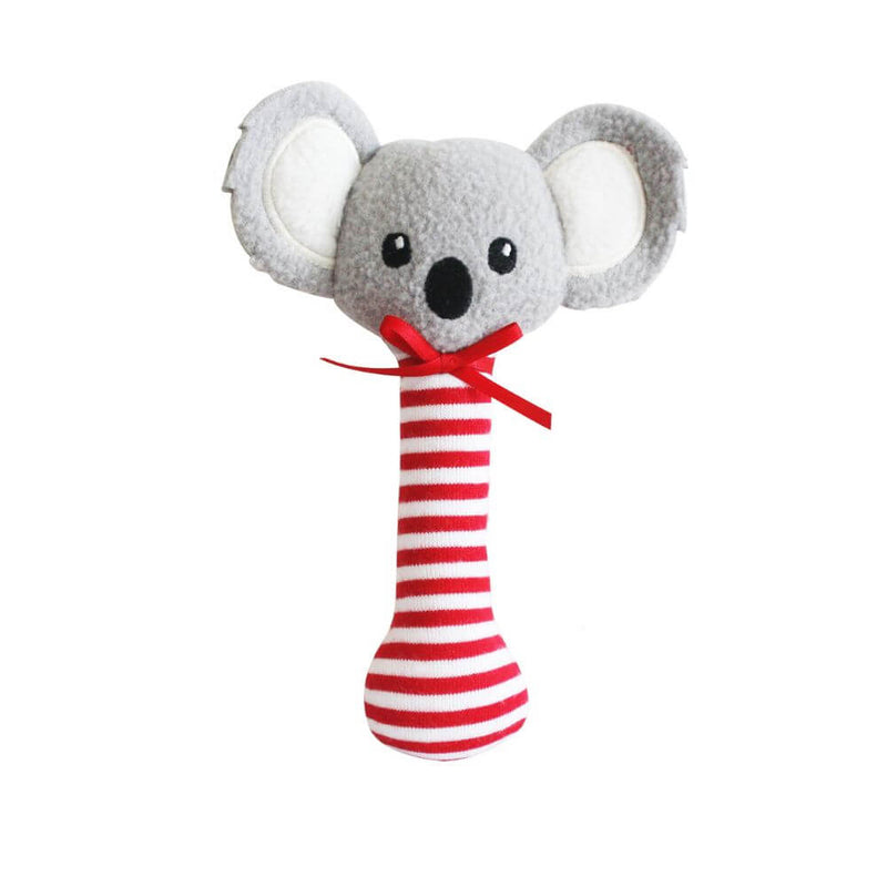 Baby Gifts-Mornington-Balnarring-Alimrose Red Koala Stick Rattle-The Enchanted Child