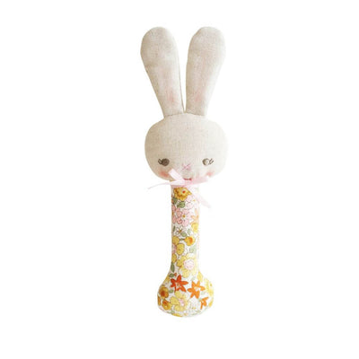 Baby Gifts-Mornington-Balnarring-Alimrose Sweet Marigold Bunny Stick Rattle-The Enchanted Child