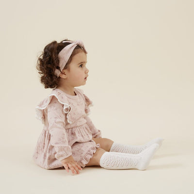 Aster & Oak Duck Family Ruffle Dress-baby_clothes-baby_gifts-toys-Mornington_Peninsula-Australia