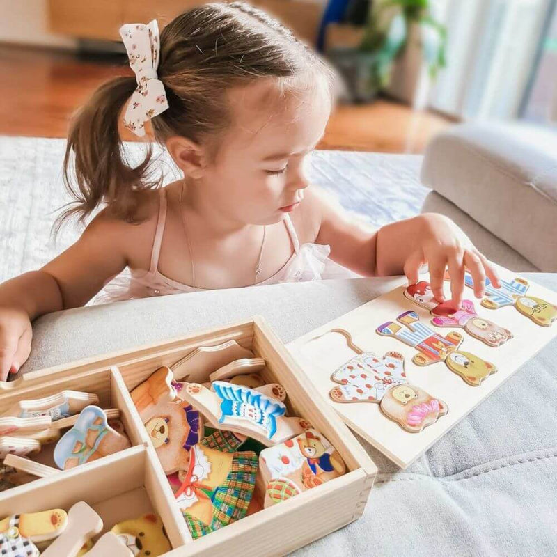 Bigjigs Bear Family Puzzle-baby gifts-kids toys-Mornington Peninsula
