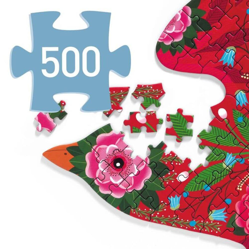 Djeco Bird 500pc Art Puzzle-baby_clothes-baby_gifts-toys-Mornington_Peninsula-Australia