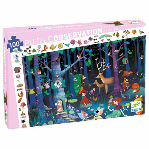 Djeco Enchanted Forest Observation Puzzle, 100pc
