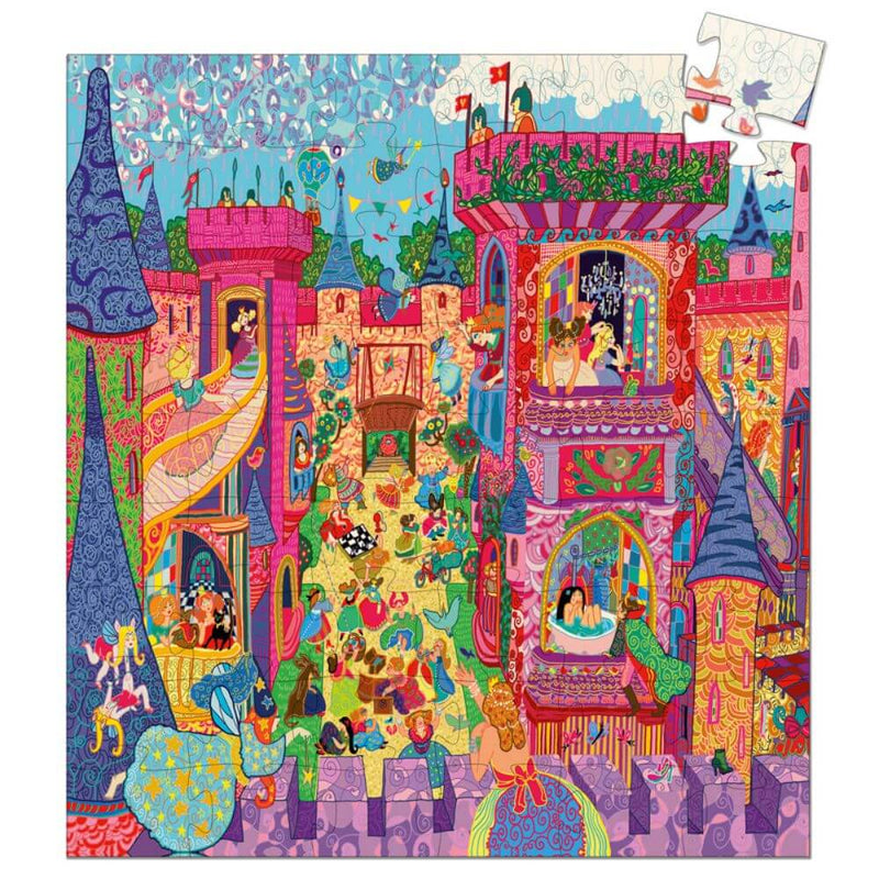 Djeco Fairy Castle Silhouette 54pc Puzzle
