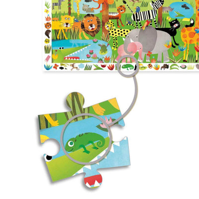 Djeco Jungle Observation Puzzle, 35pc-Baby Gifts-Baby Clothes-Toys-Mornington-Balnarring-Kids Books