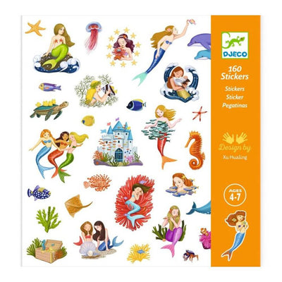 Djeco Mermaid Stickers-toys-kids_books-baby_gifts-Mornington_Peninsula-Australia