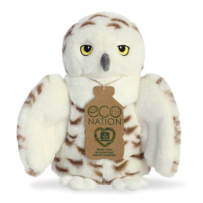 Baby Gifts-Mornington-Balnarring-Eco Nation Snowy Owl Soft Toy-The Enchanted Child