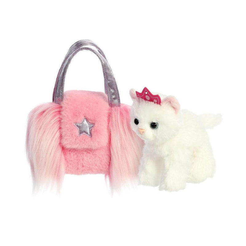 Baby Gifts & Toys-Mornington-Balnarring-Fancy Pal Cat in Pink Fuzzy Bag-The Enchanted Child