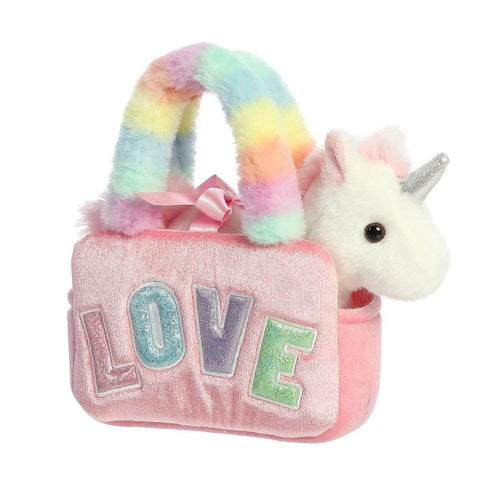 Fancy Pal Unicorn in Pink Love Bag