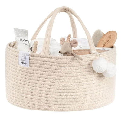 Baby Gifts & Toys-Mornington-Balnarring-Fephas Nappy Caddy, Beige-The Enchanted Child
