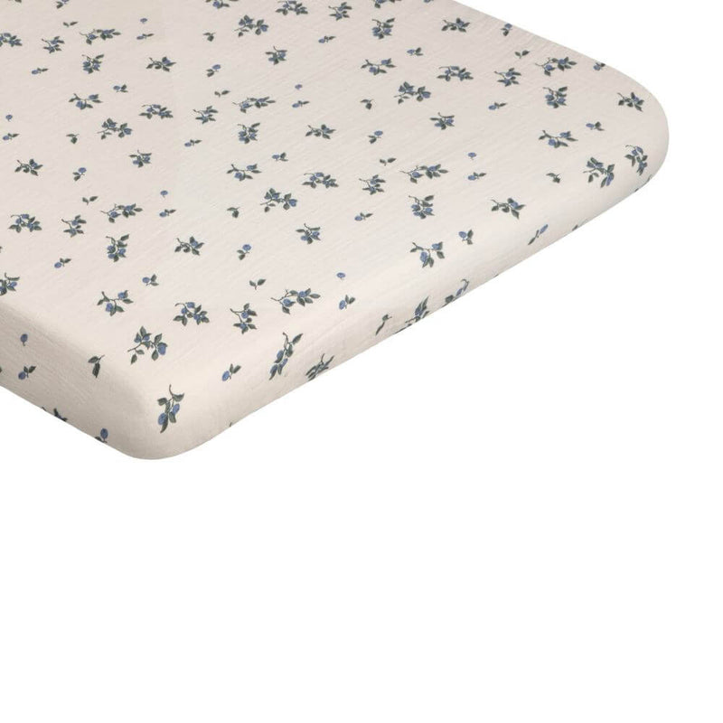 Baby Gifts-Baby Clothes-Toys-Mornington-Balnarring-Garbo & Friends Blueberry Cot Fitted Sheet-The Enchanted Child
