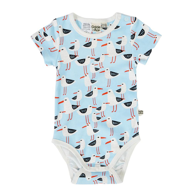 Goldie + Ace Seagulls Bodysuit-Baby Gifts-Baby Clothes-Toys-Mornington-Balnarring-Kids Books