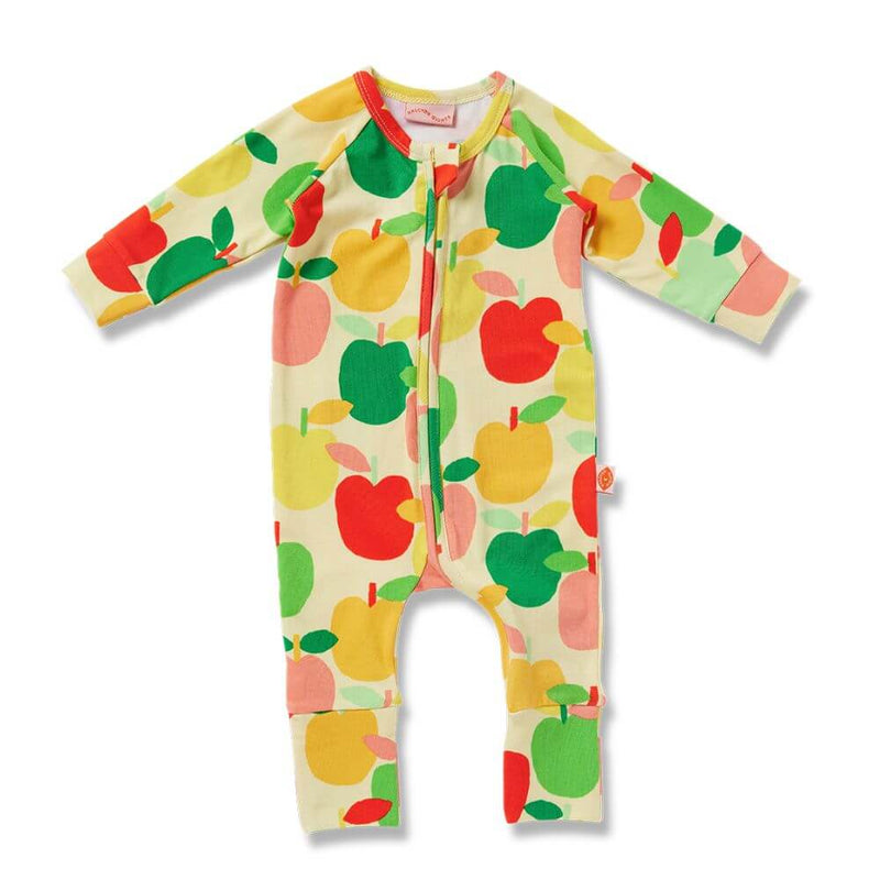 Halcyon Nights A is for Apple Zipsuit Romper-baby gifts-toys-books-Mornington Peninsula-Australia