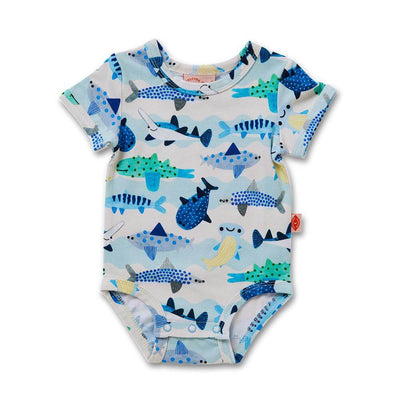 Halcyon Nights Fintastic Bodysuit-Baby Gifts-Baby Clothes-Toys-Mornington-Balnarring-Kids Books