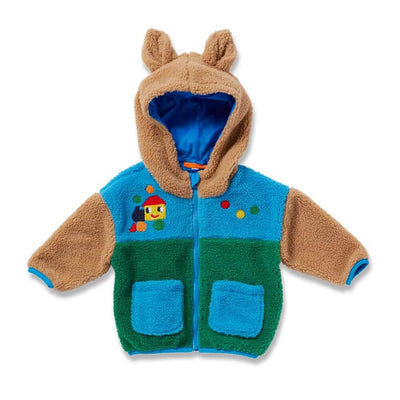 Halcyon Nights Rainbow Express Sherpa Jacket-baby_clothes-baby_gifts-toys-Mornington_Peninsula-Australia