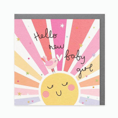 Hello New Baby Girl Card-Baby Gifts-Baby Clothes-Toys-Mornington-Balnarring