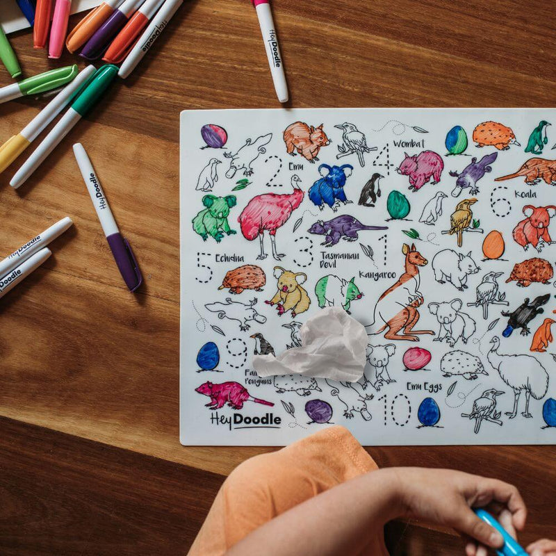 Hey Doodle Aussie Animals Drawing Mat