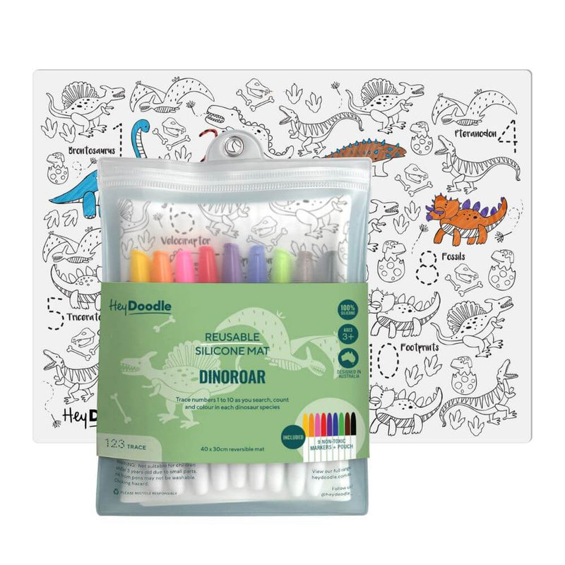 Hey Doodle Dino Roar Drawing Mat-Baby Gifts-Toys-Mornington Peninsula
