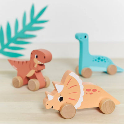 Janod Dinosaur Push-Along Toys-Baby Gifts-Toys-Mornington Peninsula