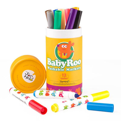 Baby Gifts Australia-Kids Books & Toys-Mornington Peninsula-JarMelo Baby Roo Washable Markers x12