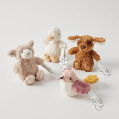 Jiggle & Giggle Duck Dummy Clip-Baby Gifts-Baby Clothes-Toys-Mornington-Balnarring