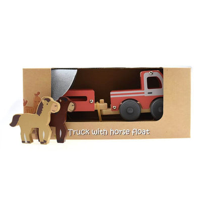 Kaper Kidz Wooden Truck & Horse Float-Baby Gifts-Toys-Mornington Peninsula