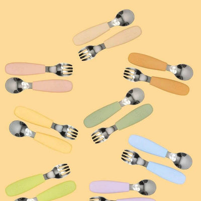 Kiin Baby Silicone Cutlery Set-baby_clothes-baby_gifts-toys-Mornington_Peninsula-Australia