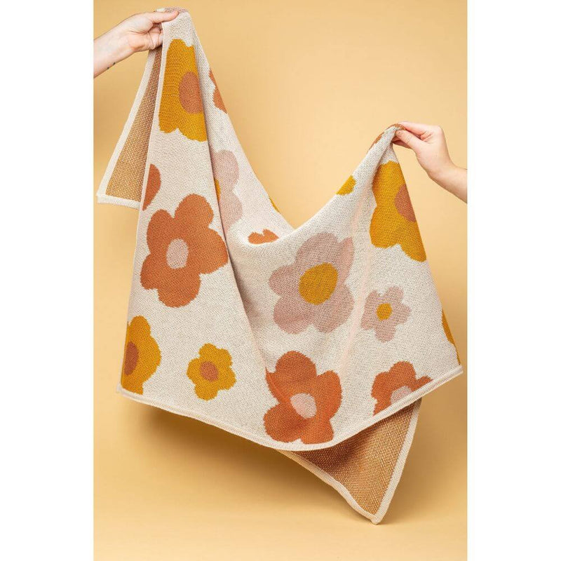 Kiin Bloom Organic Cotton Knitted Blanket-baby gifts-kids toys-Mornington Peninsula