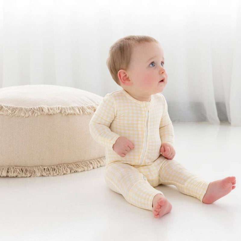 Kynd Baby Goldie Check Zipsuit-Baby Gifts-Baby Clothes-Toys-Mornington-Balnarring