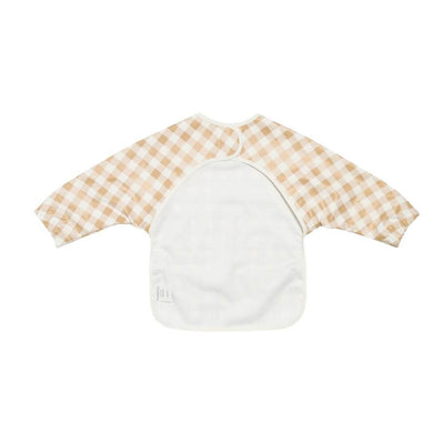 Kynd Baby Messy Bib, Neutral Gingham-Baby Gifts-Baby Clothes-Toys-Mornington-Balnarring-Kids Books