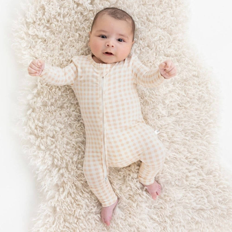 Baby Gifts-Mornington-Balnarring-Kynd Baby Neutral Gingham Zipsuit-The Enchanted Child