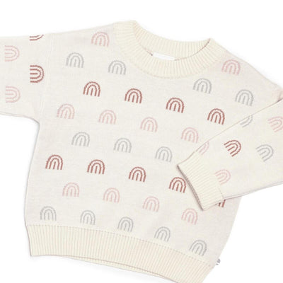 Baby Gifts-Mornington-Balnarring-Kynd Baby Over the Rainbow Jacquard Knit Jumper-The Enchanted Child