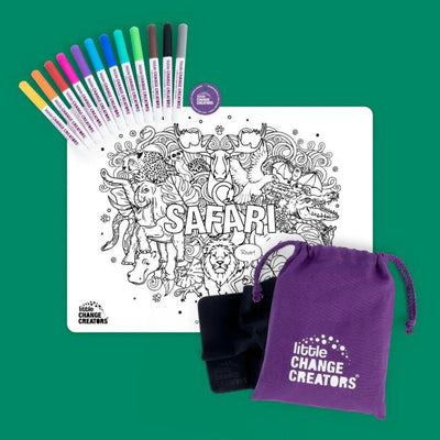 Baby Gifts & Toys-Mornington-Balnarring-Little Change Creators Safari Colouring Set-The Enchanted Child