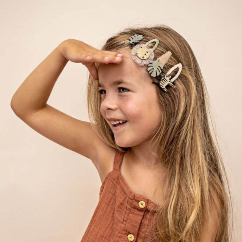 Mimi & Lula Zebra Safari Hair Clips-Baby Clothes & Gifts-Toys-Mornington-Balnarring