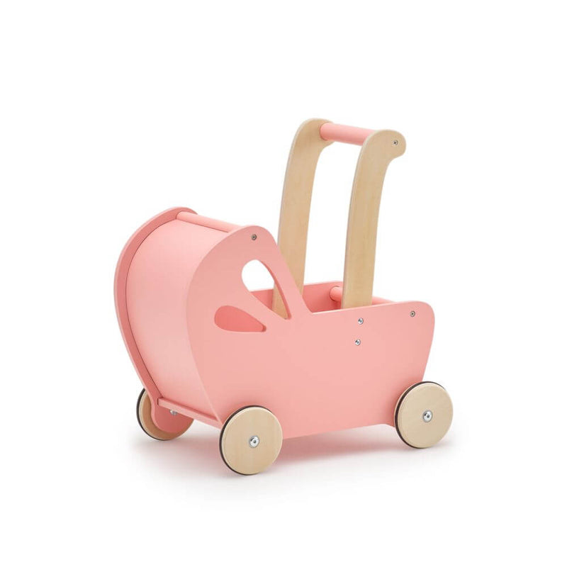 Moover Toys Wooden Dolls Pram, Pink-baby gifts-kids toys-Mornington Peninsula
